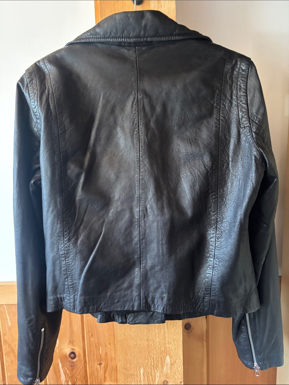 Madewell Washed Leather Motorcycle Jacket - Picture 6 of 8